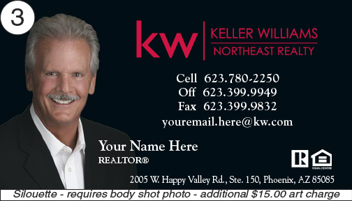 Keller Williams Business Card front 3